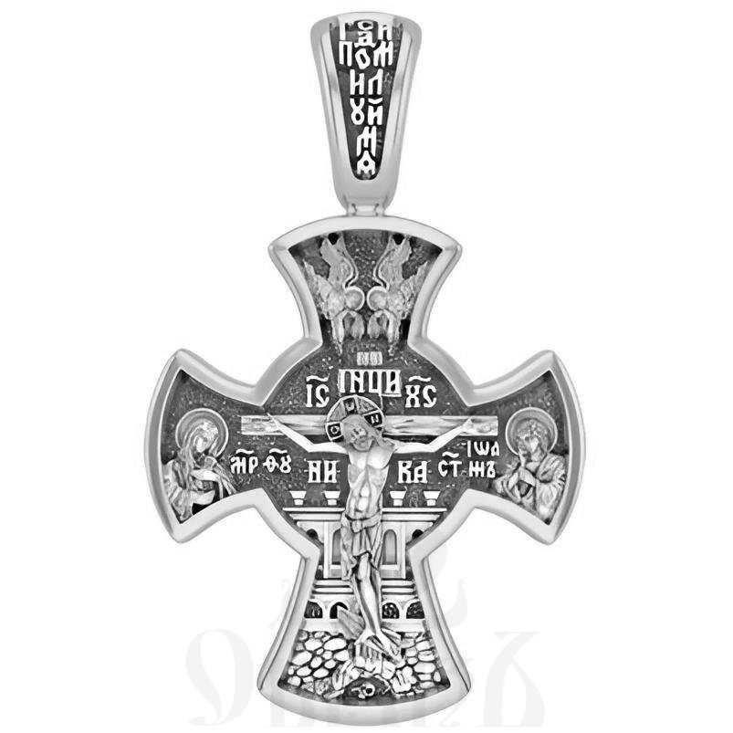 крест рождество христово, серебро 925 проба с родированием (арт. 17.034р)